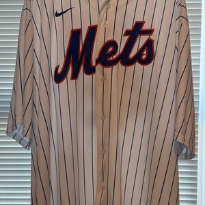 de GROM Nike MLB Mets Pinstripe Jersey
